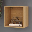 Ver imagem 1 de Nicho Decorativo Cubo 39,5x39,5cm 100% Mdf C55 Pradel Móveis Dalla Costa Freijó