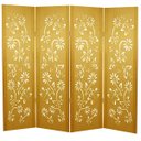 Ver imagem 1 de Biombo Margarida 4 Folhas sem Pezinhos