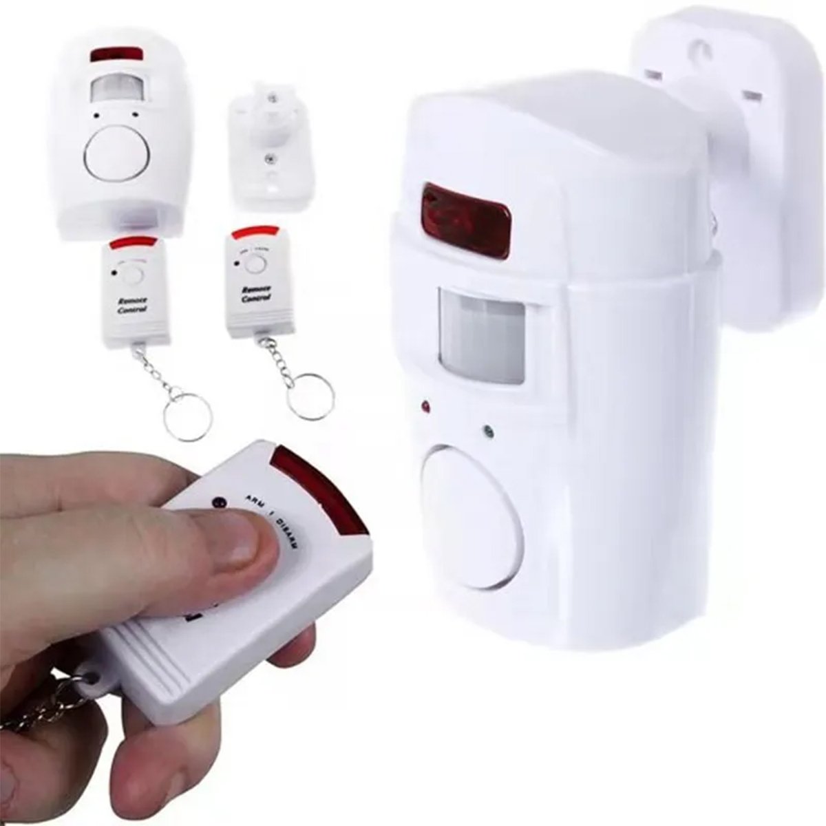 Alarme sem Fio Sensor Presença Controle Sirene 105 Dcb Portatil Comercial Residencial Segurança Casa - 8