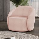 Ver imagem 2 de Poltrona Decorativa Orgânica Giratória Lua Bouclê D03 - D’Rossi