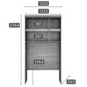 Ver imagem 4 de Módulo de Quarto Solteiro Armário Ponte Aéreo Rizon c/ 3 Portas Branco - Novo Horizonte