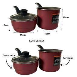 Cuscuzeira 1 Litro com 6 Camadas Antiaderente Superteflon - 3