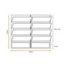 Vitro Basculante 2 Seções Branco 100x200 Linha Esmeralda Vidro Liso - 3
