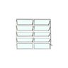 Vitro Basculante 2 Seções Branco 100x200 Linha Esmeralda Vidro Liso - 1