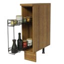 Ver imagem 4 de Balcão Porta-temperos Madesa para Cozinha Glamy, Agata e Stella 20 Cm (com Tampo) - Rustic