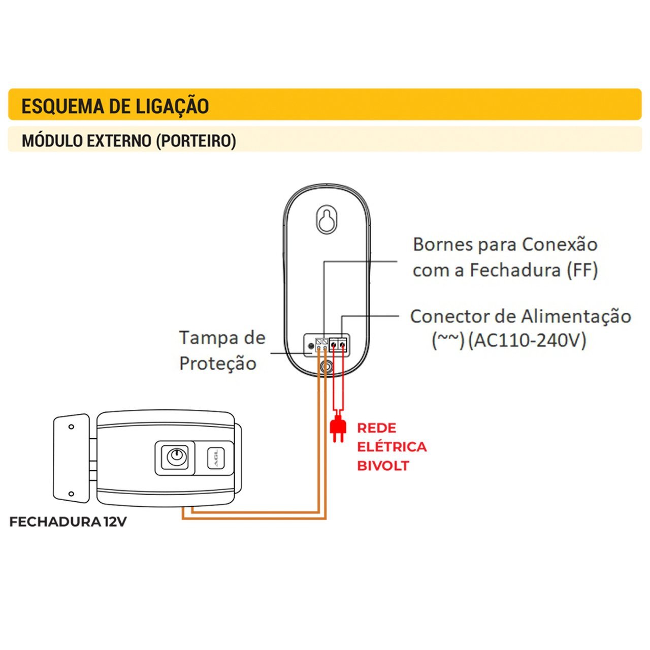 Interfone sem Fio Agl Simplifique Fácil de Instalar e Usar Simplifique Interfone sem Fio - 4