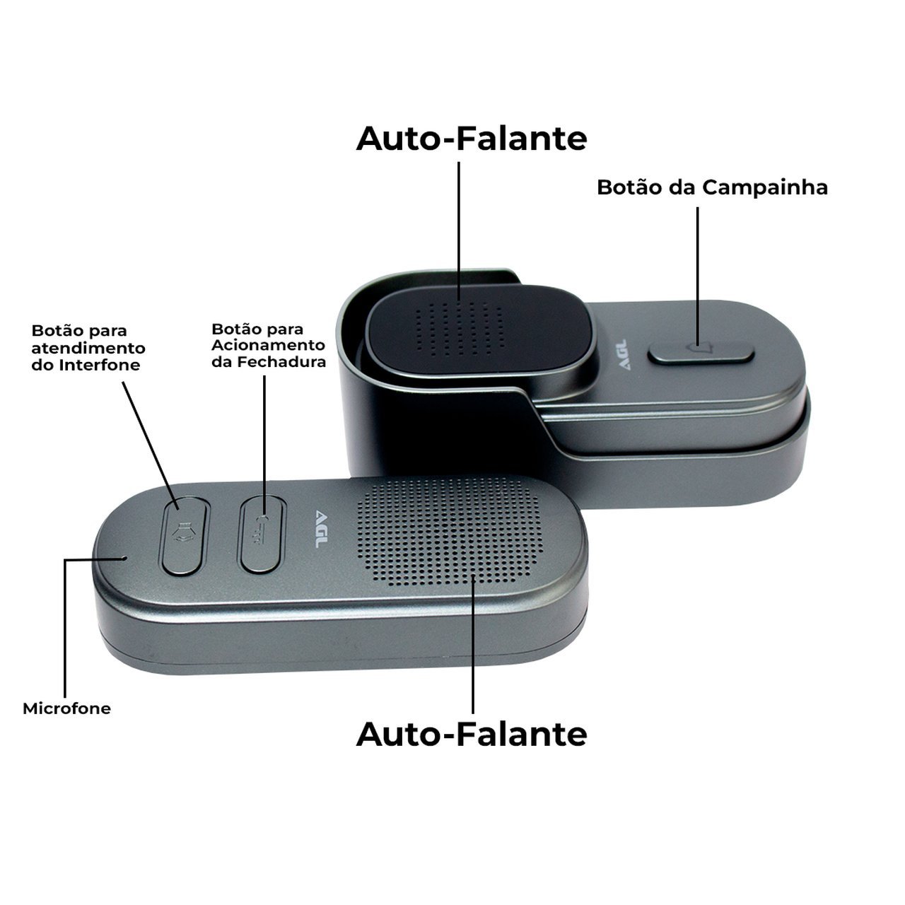 Interfone sem Fio Agl Simplifique Fácil de Instalar e Usar Simplifique Interfone sem Fio - 2