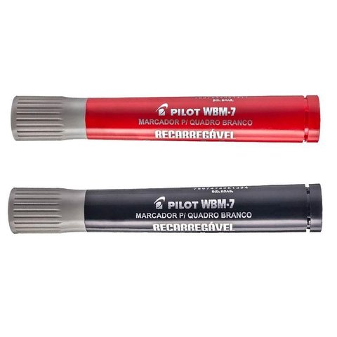 Pincel para Quadro Branco Recarregável Wbm7 Preto e Vermelho - Pilot