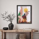Ver imagem 2 de Quadro Decorativo Soy Latino Americano 24x18cm - com Vidro:madeira Branca