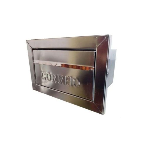 Caixa Correio Galvinox com Moldura Frente Inox