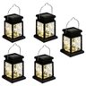 Luminaria Solar Lampiao Led Kit 5 Uni Pendurar Reistente Iluminaçao Decoraçao Rua Casa Varanda Praia - 1