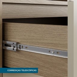 Escrivaninha Extensível 2 Gavetas Setiba Plus Rimo - Jequitibá/offwhite - 2