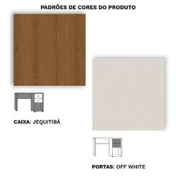 Escrivaninha Extensível 2 Gavetas Setiba Plus Rimo - Jequitibá/offwhite - 4