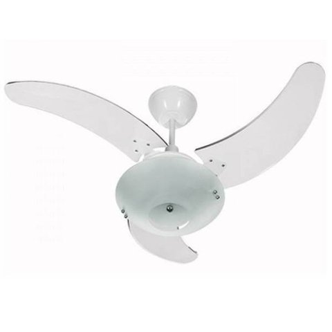Ventilador Teto Clean Tron Branco 3 Pás Brancas 127V