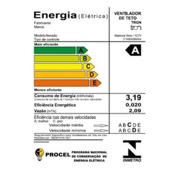 Ventilador de Teto Tron Marbela 3 Pás Branco 127v - 5