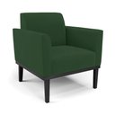 Ver imagem 4 de Sofá Namoradeira com 2 Poltronas Base de Madeira Fixa Preto Marisa Veludo Verde D03 - D’Rossi