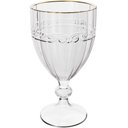 Ver imagem 1 de Kit 24 Taças Cristal 330ml Fio de Ouro Imperial Lyor Avulsa Servir Sucos Água Drinks Mesa Posta