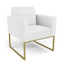 Ver imagem 4 de Sofá Namoradeira com Poltrona Base Industrial Dourado Marisa Corino