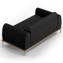 Ver imagem 5 de Sofá 150cm 2 Lugares Base Gold Molino D06 Linho D-465 Chumbo - Mpozenato