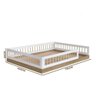 Cama Casal Montessoriana 144x195cm Aveiro Oak Branco - 3