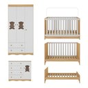 Ver mais imagens de Quarto de Bebê Completo C/ Berço Americano 3 em 1 Colchão Doçura Multimóveis Mp4670 Madeirado/