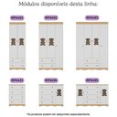 Ver imagem 7 de Quarto de Bebê Completo C/ Berço Americano 3 em 1 Colchão Doçura Multimóveis Mp4670 Madeirado/
