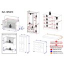 Ver imagem 4 de Quarto de Bebê Completo C/ Berço Americano 3 em 1 Colchão Doçura Multimóveis Mp4670 Madeirado/