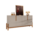 Ver imagem 2 de Balcão Aparador Buffet Lizz 4 Portas - 6 Cores:off White/cedro