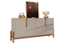 Ver imagem 2 de Balcão Aparador Buffet Lizz 4 Portas - 6 Cores:off White/cedro