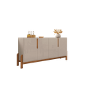 Ver imagem 5 de Balcão Aparador Buffet Lizz 4 Portas - 6 Cores:off White/cedro