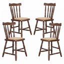 Ver imagem 3 de Jogo de Jantar Conjunto Colonial Soft Estofado Mesa Imbuia 4 Cadeiras Sala de Jantar Cozinha