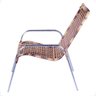 Cadeira de Alumínio Área Externa Fortaleza Fibra Sintética Trama Artesanal Cor:cappuccino - 6