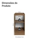 Ver imagem 2 de Balcão de Cozinha 40 cm 1 Porta (sem Tampo) Rustic/Crema Vik Madesa