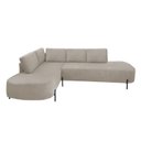 Ver imagem 2 de Sofá de Canto Orgânico 4 Lugares 265cm Base de Ferro Chaise Esquerda Luna