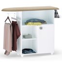 Ver imagem 1 de Multiuso Balcão Marini Tábua de Passar Roupa 1 Porta Branco - Bela Móveis