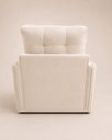 Ver imagem 1 de Poltrona Cama Solteiro 2 em 1 Conforto, Elegância Veludo:Bege