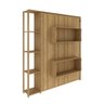 Cama Articulada Casal 193x178,5cm C/ Nichos e Prateleiras Amendoa Cm8014 Tecno Mobili - 3