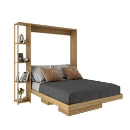 Cama Articulada Casal 193x178,5cm C/ Nichos e Prateleiras Amendoa Cm8014 Tecno Mobili - 2
