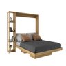 Cama Articulada Casal 193x178,5cm C/ Nichos e Prateleiras Amendoa Cm8014 Tecno Mobili - 2