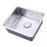 Cuba De Cozinha De Aço Inox 1mm Escovado F102 50x45x20 Cm Aço Escovado - 2