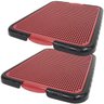2 Sanitários Canino Pet Dog Xixi 55x42x3 Banheiro Tapete Higiênico Lavável Cães Vermelho Dinodog XIX - 1