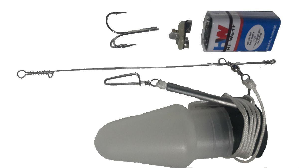 Boia Luminosa Para Pesca Espada Kit Completo Cor Led Verde - 1