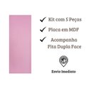 Ver imagem 3 de Cabeceira Modulada Solteiro 5 Placas Suede 20x60cm Veludo:rosa