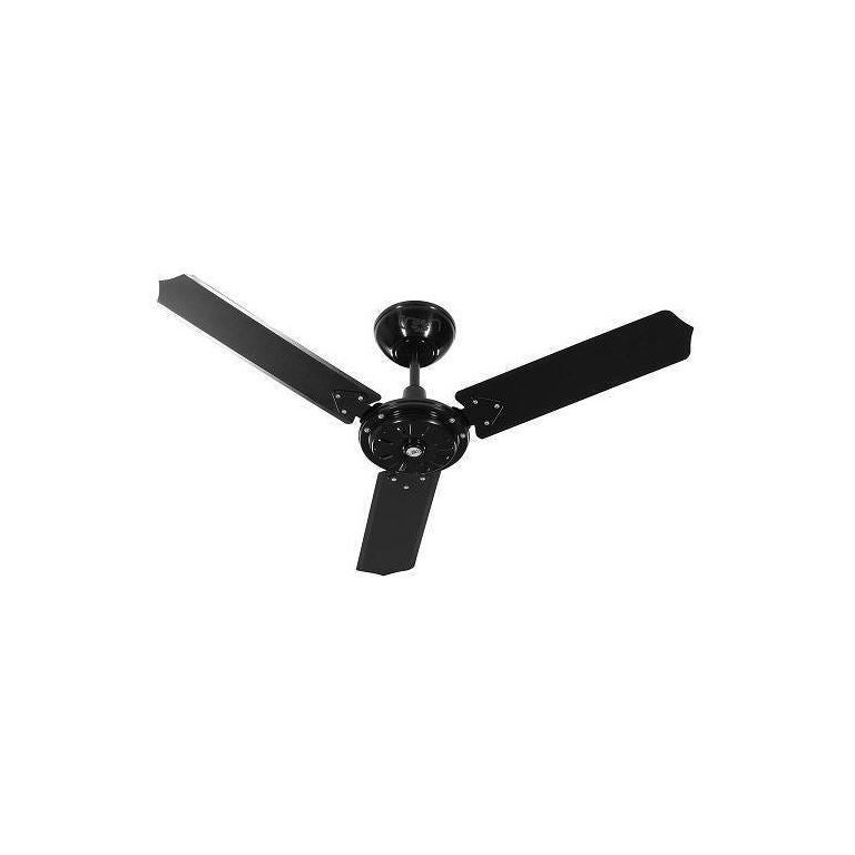 Ventilador Teto Eco Rio New Tron Preto 3 Pás Pretos 127V