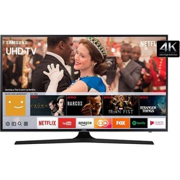 Smart TV LED 49 Polegadas Uhd 4K Samsung Mu6100 3 HDMI 2 USB Wi-Fi Integrado Conversor Digital - 6