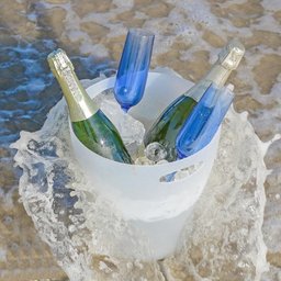 Cooler Balde De Gelo 7 Litros Alça Garrafa Vinho Espumante Natural - 5