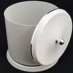 Lixeira Plástica Pequena 5l Para Cozinha Banheiro Com Tampa Branco - 5 Lixeira Plástica Pequena 5l Para Cozinha Banheiro Com Tampa Branco - 5