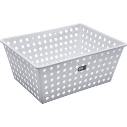 Cesto Organizador Maxi Caixa Organizadora Plástica Quarto Branco - 1