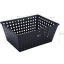 Ver imagem 2 de Cesto Organizador Maxi Caixa Organizadora Plástica Quarto Preto
