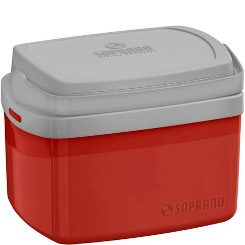 Caixa Térmica Tropical 5 Litros Soprano Cerveja Alimento Vermelha